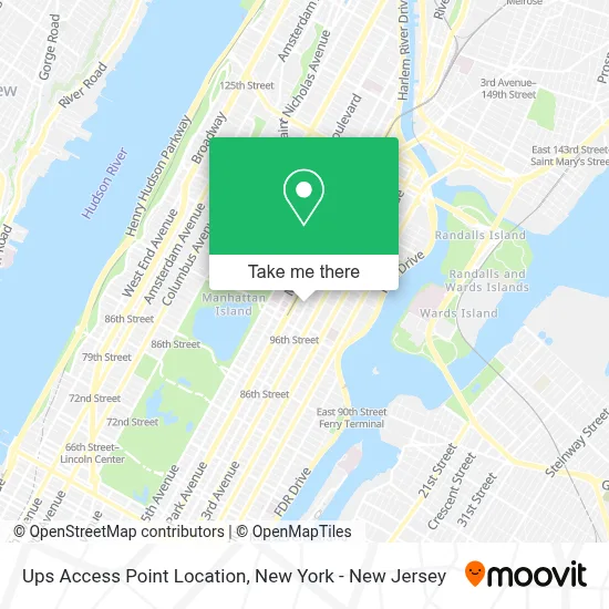 Ups Access Point Location map