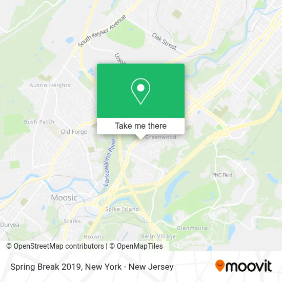 Spring Break 2019 map