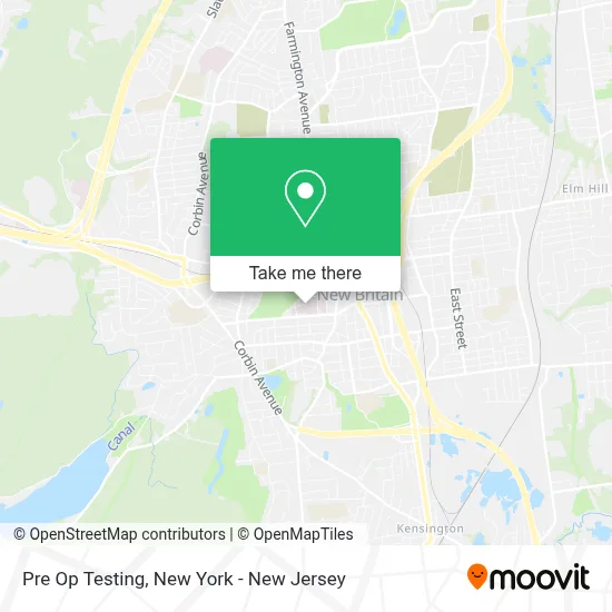 Pre Op Testing map