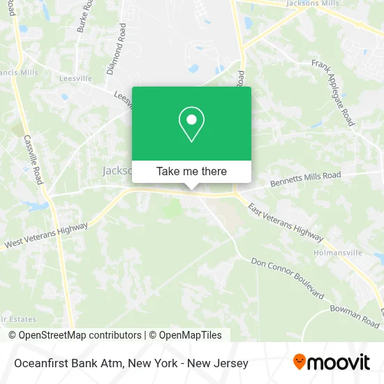 Oceanfirst Bank Atm map