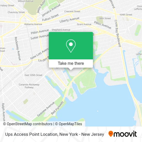 Ups Access Point Location map