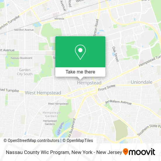 Nassau County Wic Program map
