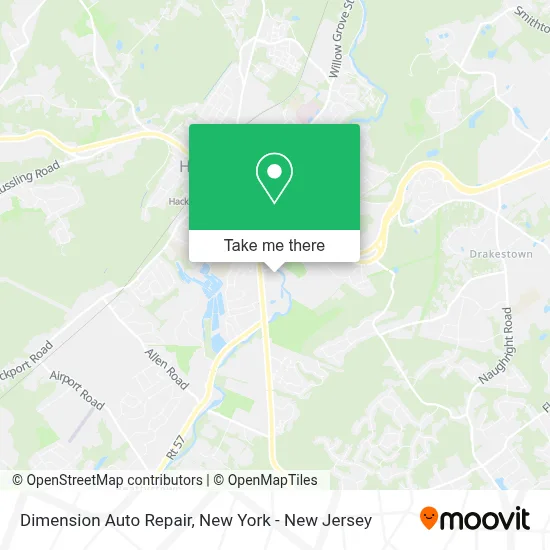 Dimension Auto Repair map