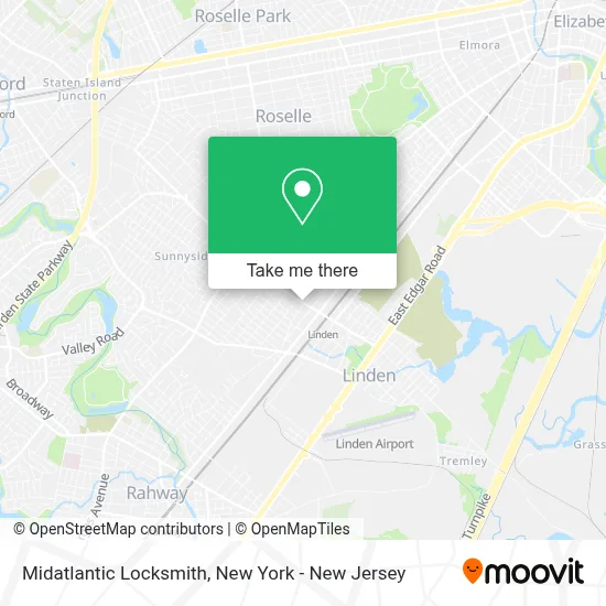 Midatlantic Locksmith map
