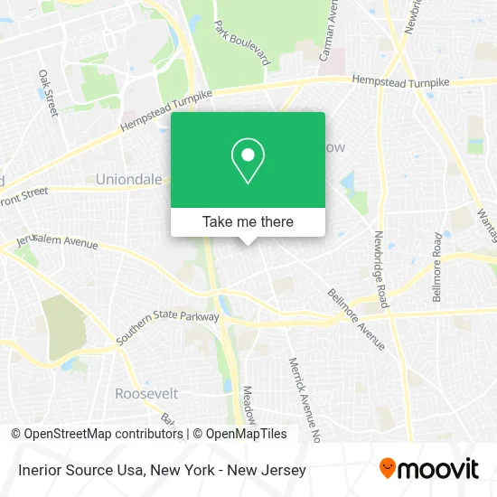 Inerior Source Usa map