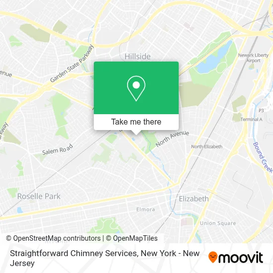 Straightforward Chimney Services map