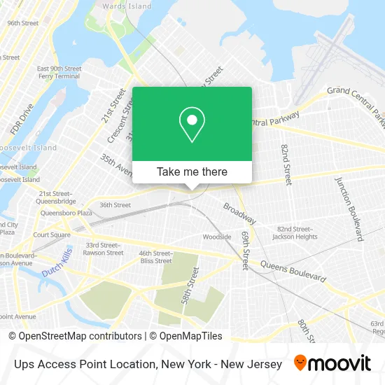 Ups Access Point Location map