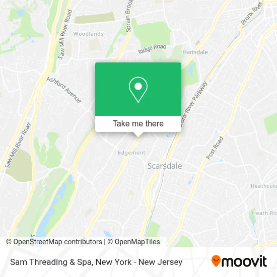 Sam Threading & Spa map