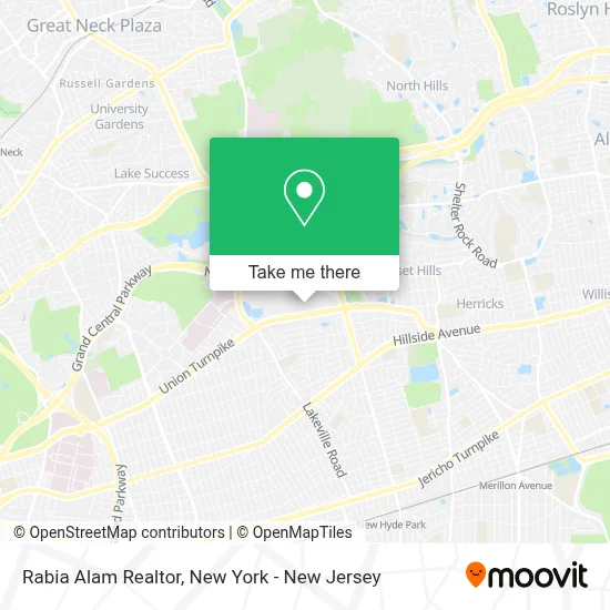 Rabia Alam Realtor map