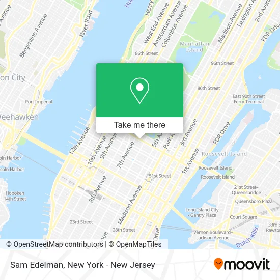 Sam Edelman map