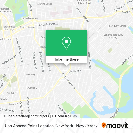 Ups Access Point Location map
