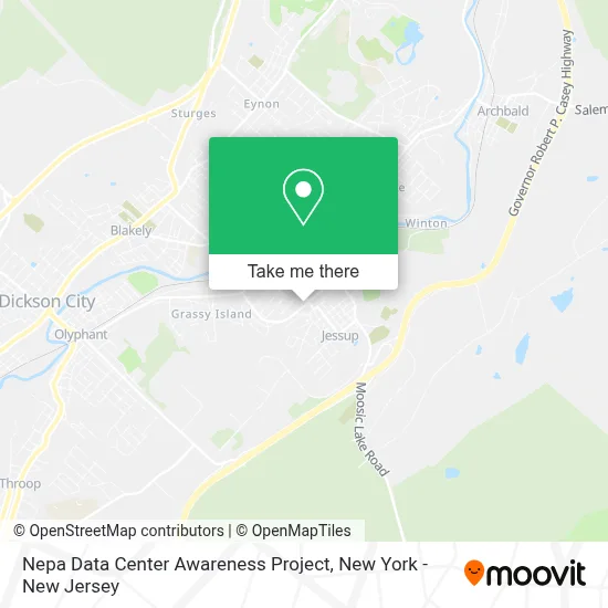 Nepa Data Center Awareness Project map