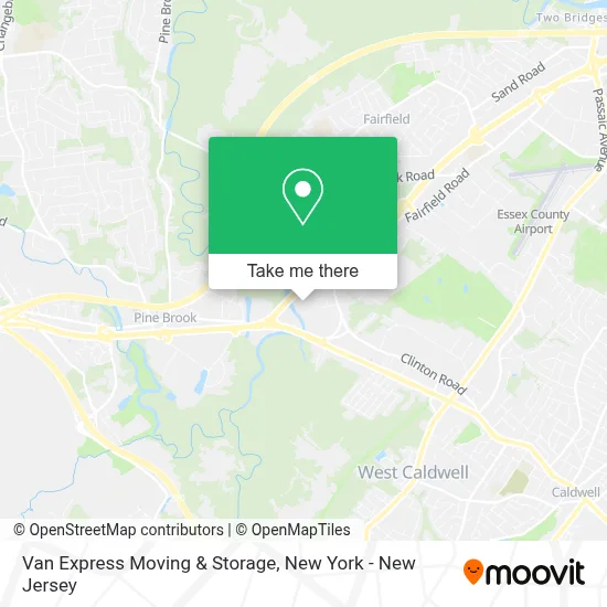 Van Express Moving & Storage map