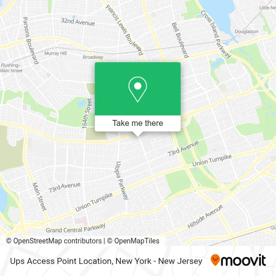 Ups Access Point Location map