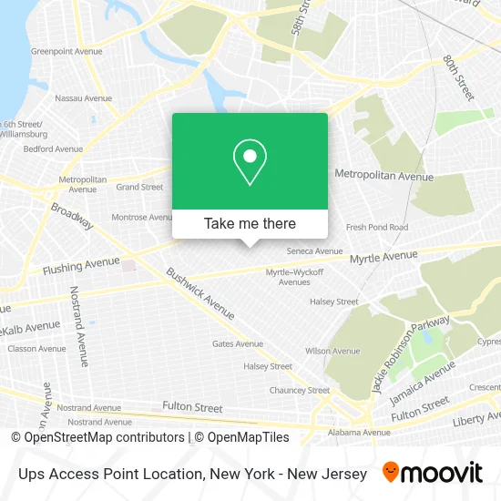 Ups Access Point Location map