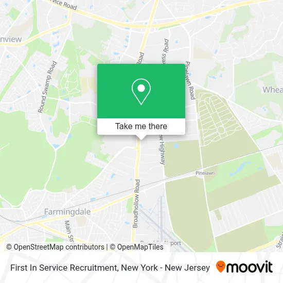 First In Service Recruitment map