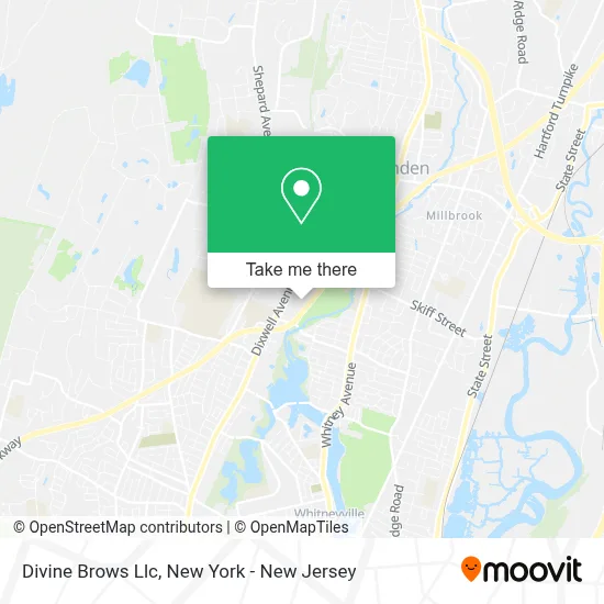 Divine Brows Llc map