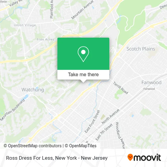 Ross Dress For Less map