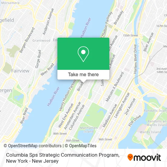 Columbia Sps Strategic Communication Program map