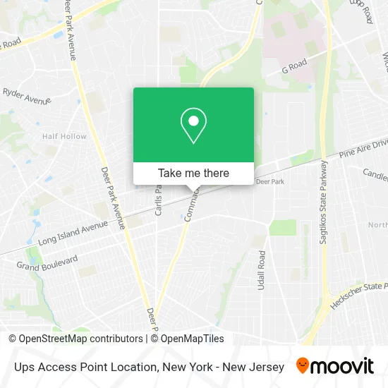Ups Access Point Location map