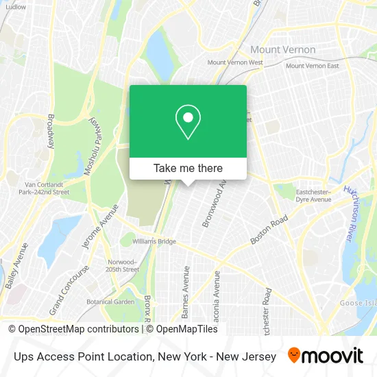 Ups Access Point Location map