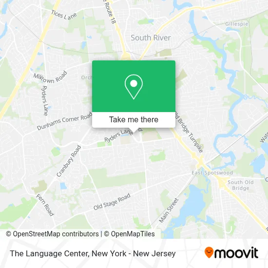 The Language Center map