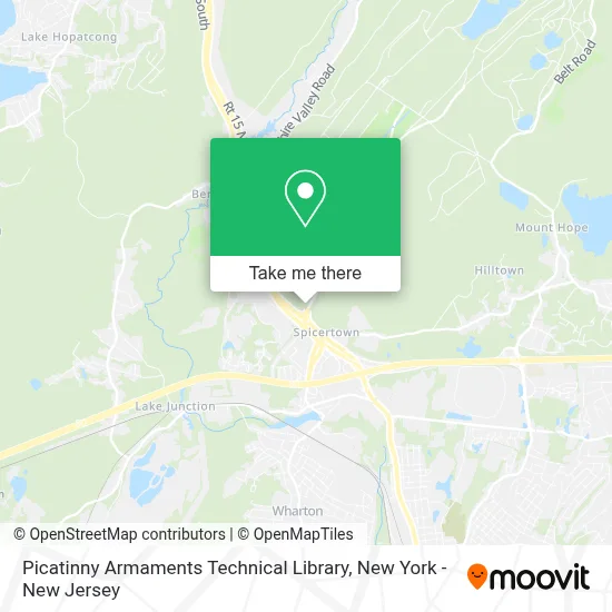Picatinny Armaments Technical Library map