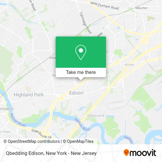 Qbedding Edison map