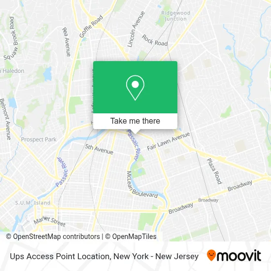Ups Access Point Location map