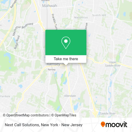 Next Call Solutions map