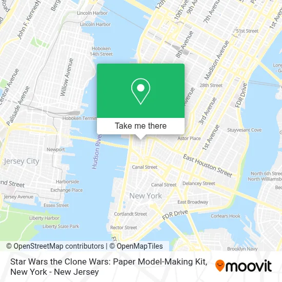 Star Wars the Clone Wars: Paper Model-Making Kit map