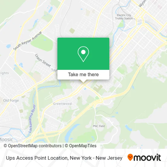 Ups Access Point Location map