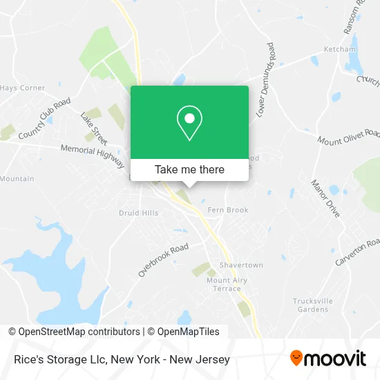 Rice's Storage Llc map