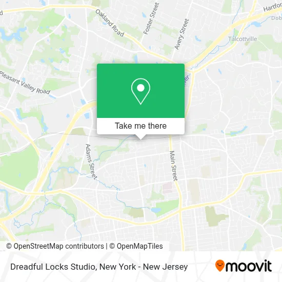 Dreadful Locks Studio map