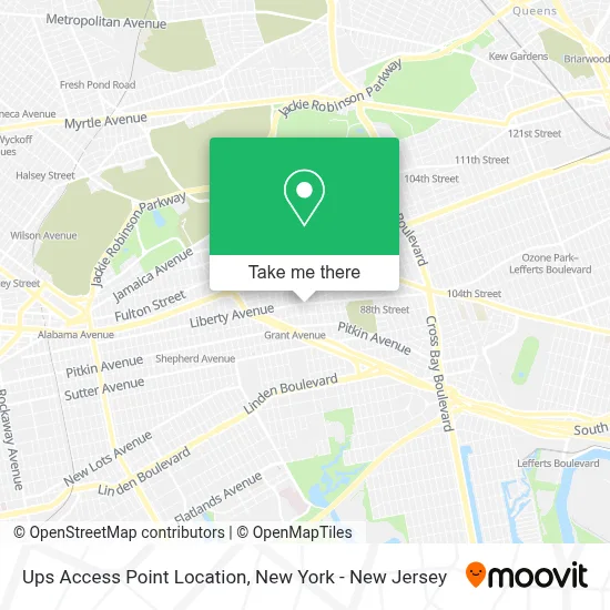 Ups Access Point Location map