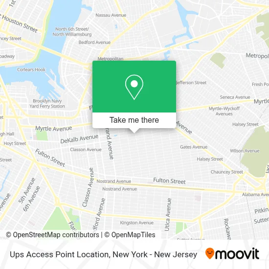 Ups Access Point Location map