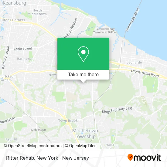 Ritter Rehab map