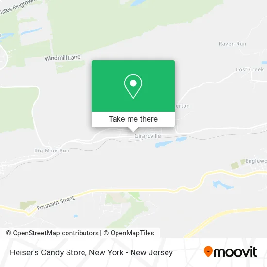 Heiser's Candy Store map