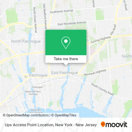 Ups Access Point Location map