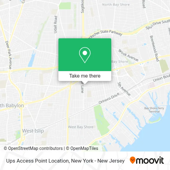 Ups Access Point Location map