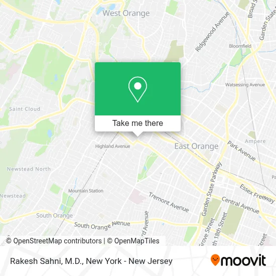 Rakesh Sahni, M.D. map