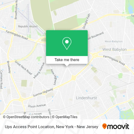 Ups Access Point Location map