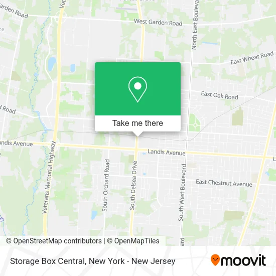 Storage Box Central map