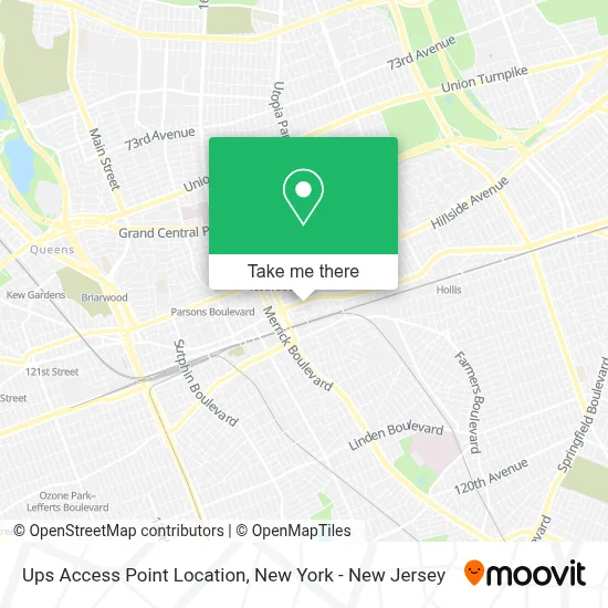 Ups Access Point Location map