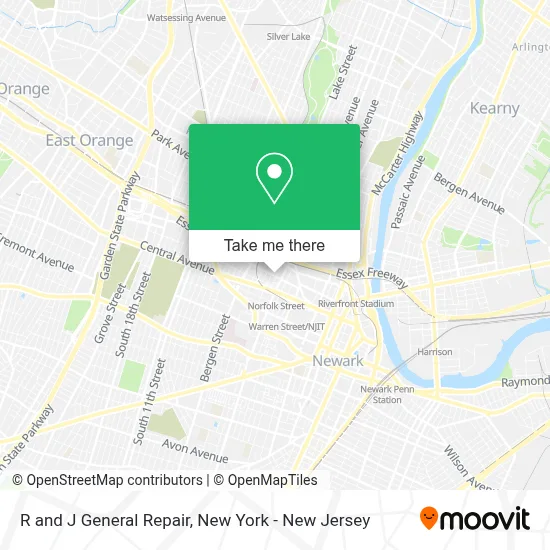 R and J General Repair map