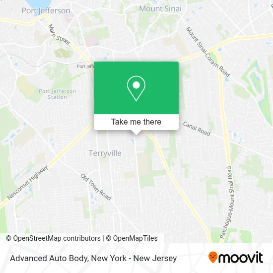 Advanced Auto Body map