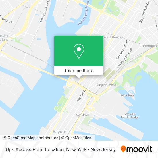 Ups Access Point Location map