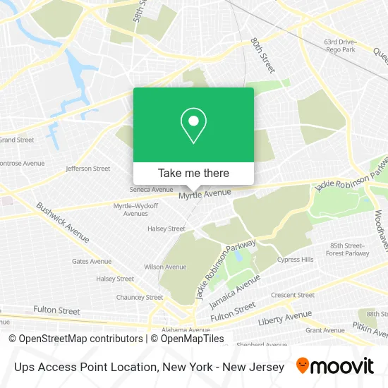 Ups Access Point Location map