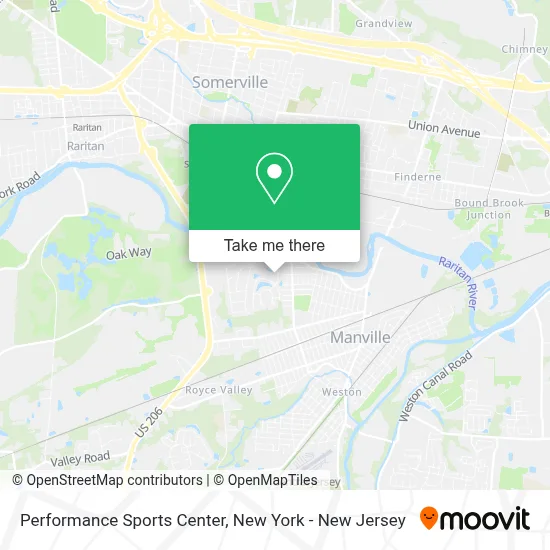 Performance Sports Center map
