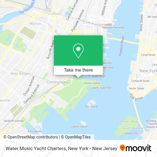 Water Music Yacht Charters map